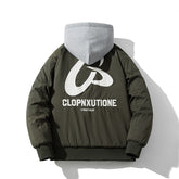 Mens Vintage Jackets Jacket Loose Baseball Suit Flight Suit Hooded