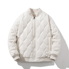 Men Vintage Jackets Loose rhombus cotton-padded baseball jacket jacket jacket