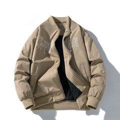 Men Vintage Jackets Baseball Suit Flight Suit Embroidered Jacket Top