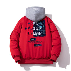 Men Vintage Jackets Vintage Jacket Embroidered Bomber Jacket Padded Baseball Uniform