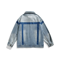 Unisex Jacket Retro Washed Loose Denim Jacket