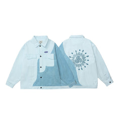 Unisex Jacket Vintage Jacket Loose Lapels Coat