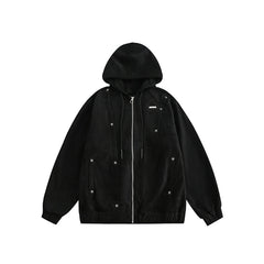 Unisex Jacket Vintage Jacket Loose Black Warrior Coat