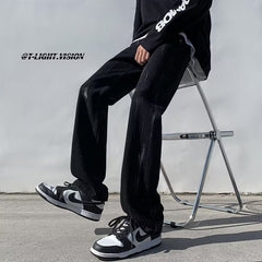Men Jeans Spring Slim-Fitting Straight-Leg Pants Pants