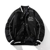 Mens Vintage Jackets Baseball Suit Embroidered Jacket Hooded Flight Suit Cotton Suit
