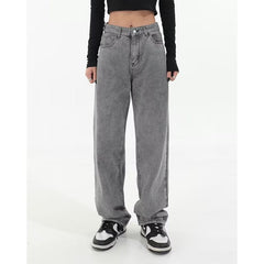 Men Jeans Vintage Jeans Spring Baggy Straight Trousers