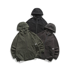 Unisex Jacket Function Men's Assault Jacket Solid Color Casual Loose-Fitting Hoodie Jacket