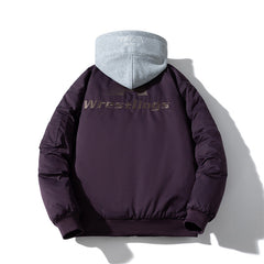 Mens Vintage Jackets Padded Jacket Baseball Jacket Embroidered Cotton Jacket