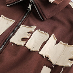 Unisex Jacket Retro Style Cardigan Short Loose Lapels Jacket