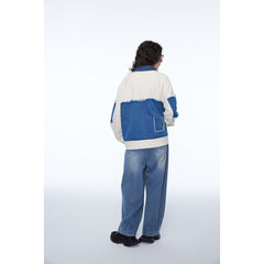 Unisex Jacket Lapel Denim Jacket Baggy Coat