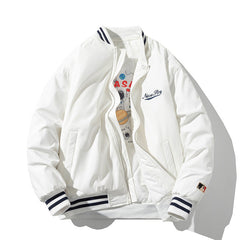 Mens Vintage Jackets Cotton Baseball Suit Street Tide Jacket