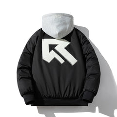 Men's Vintage Jackets Patch Embroidered Jacket Men's Padded Baseball Jacket Cotton Jacket