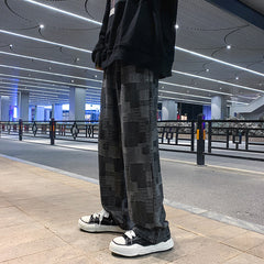 Men Jeans Spring and Autumn Loose Wide-Leg Pants Straight-Leg Pants