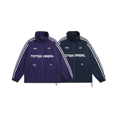 Unisex Jacket Retro Sports Casual Stand Collar Coat Men's and Women's Same Loose Autumn Jacket