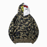 Bathing Ape Hoodie Hello Kitty Camouflage Sweater Men