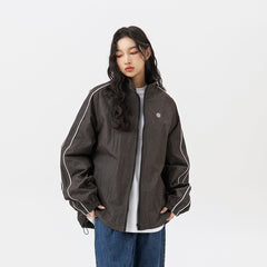 Unisex Jacket Retro Loose Spring and Autumn Sports Jacket