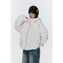 Unisex Jacket Vintage Outdoor Jacket Coat Windproof Hood Jacket