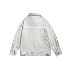 Unisex Jacket Vintage Overalls Jacket Men and Women Couple's Tops Loose Jacket