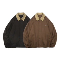 Unisex Jacket Vintage Safari Jacket Jacket Lapel Tooling Jacket Profile Baggy Coat