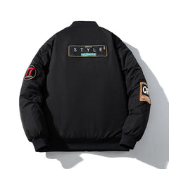 Mens Vintage Jackets Couple Oversize Flight Suit