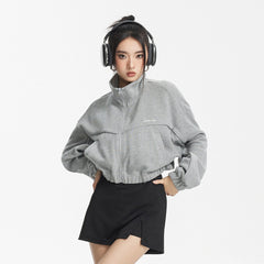 Unisex Jacket Cardigan Jacket Men's and Women's Sports Jacket Short Top