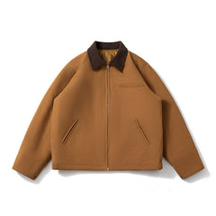 Mens Vintage Jackets Vintage Lapel Jacket Padded Color Matching Cotton Clothing