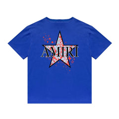 Amiri T Shirt Casual Hip Hop round Neck Short Sleeve T-shirt