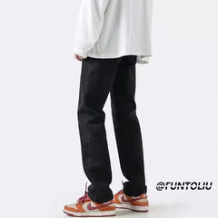 Men Jeans Summer Loose Straight Slim Casual Trousers