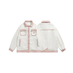 Unisex Jacket Stitching Loose Unisex Style Top