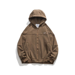 Unisex Jacket Retro Cardigan Hoodie Loose Spring and Autumn Coat