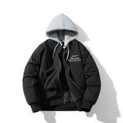 Mens Vintage Jackets vintage jacket baseball jersey cotton jacket couple hooded