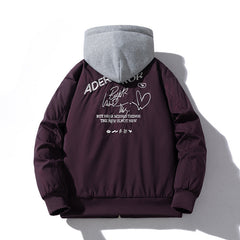 Men Vintage Jackets Spring Simple Embroidered Baseball Suit Flight Suit