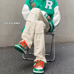 Men Jeans Vintage Jeans Men Autumn Loose Straight Trousers