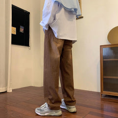 Men Jeans Vintage Jeans Summer Wide Leg Trousers Straight Pants