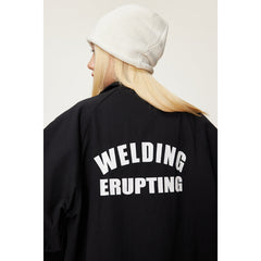 Unisex Jacket Overalls Men's and Women's Loose Lapels Coach Jacket