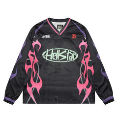Hellstar Long Sleeve Shirts Hip-hop loose oversize