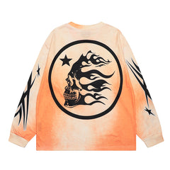 Hellstar Long Sleeve Shirts Hip-hop loose oversize