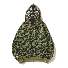 Bathing Ape Hoodie Camouflage Alphabet Double Hat Sweater Autumn Winter