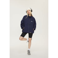 Unisex Jacket Retro Stand-up Collar Jacket