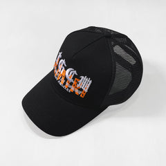 Amiri Hat Peaked Cap Sunshade Beach Casual Hat Adjustable Metal Lock Baseball Cap