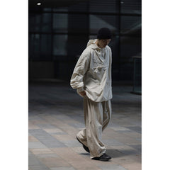 Unisex Jacket Retro Workwear Hooded Jacket Men's Loose Casual Spring and Autumn Coat
