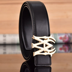 Amiri Belt Black plain texture