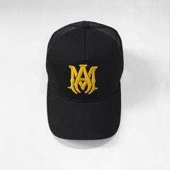 Amiri Hat Peaked Cap Sunshade Beach Casual Hat Adjustable Metal Lock Baseball Cap