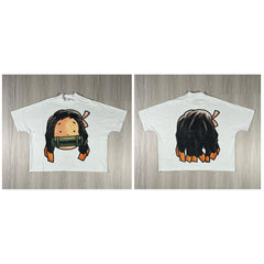 Street Unisex T-shirt Loose Casual Gothic