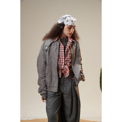 Unisex Jacket Vintage Flight Jacket Men's and Women's Loose Embroidered Jacket