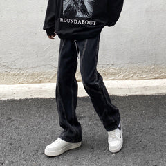 Men Jeans Vintage Jeans Straight Loose Pants