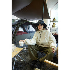 Unisex Jacket Big Pocket Jacket Stand Collar Coat
