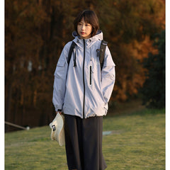 Unisex Jacket Spring and Autumn Mechanical Style Jacket Windproof Tooling Outdoor Jacket Coat