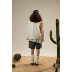 Unisex Jacket Vintage Loose Lapels Padded Shoulder Jacket