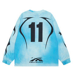 Hellstar Long Sleeve Shirts Hip-hop loose oversize